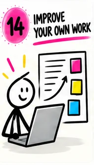 Illustration for Improve Your Own Work